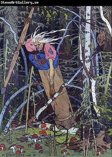 Ivan Bilibin Baba Yaga from Vassilisa the Beautiful 1899